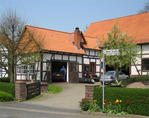 Aussenansicht der Werkstatt